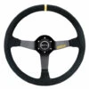 Sparco R368 Steering Wheel (65 Mm Dish), Black Suede, Black Spokes -The Country Road Shop large 015r368msn