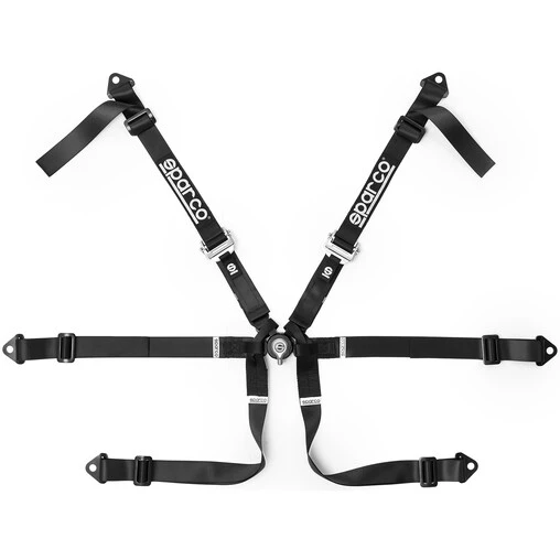 Sparco 6 Points 2" Single-Seater Formula H-8 Harness (FIA, Hans) 3 Sparco 6 Points 2" Single-Seater Formula H-8 Harness (FIA, Hans)