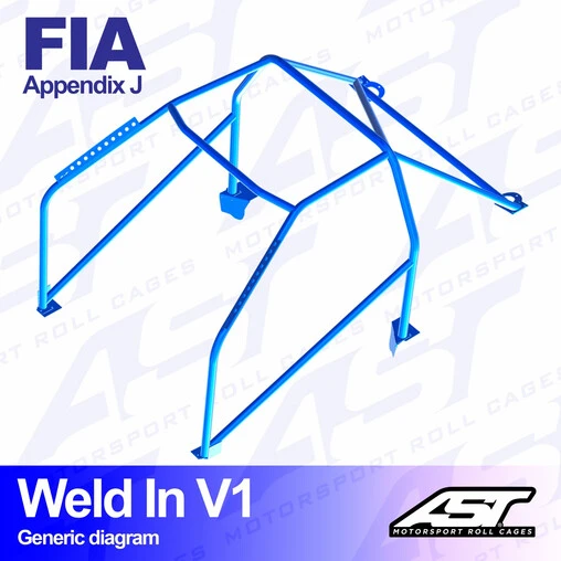 AST Rollcages V1 Weld-In 8-Point Roll Cage For Lancia Fulvia - FIA 4 AST Rollcages V1 Weld-In 8-Point Roll Cage For Lancia Fulvia - FIA - Image 2