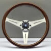 Nardi Classic ND36 Steering Wheel, Wood, Satin Spokes, 40 Mm Dish (Screws At Sight) -The Country Road Shop large 0eeea507a2a298b436c4b15d1c9e423a