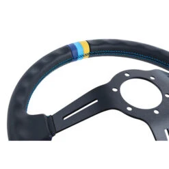 GReddy Sports "Deep Type" Steering Wheel (80 Mm Dish), Black Leather, Black Spokes - 340 Mm 15 GReddy Sports "Deep Type" Steering Wheel (80 Mm Dish), Black Leather, Black Spokes - 340 Mm -The Country Road Shop large 16600002 6