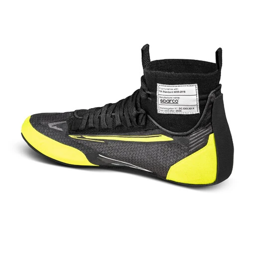 Sparco Superleggera Racing Shoes, Black & Yellow (FIA) 4 Sparco Superleggera Racing Shoes, Black & Yellow (FIA) - Image 2