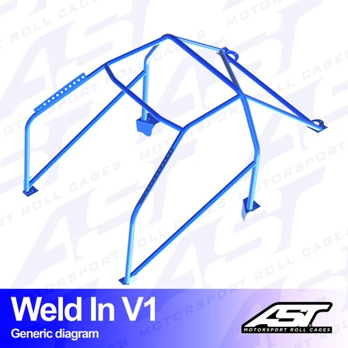 AST Rollcages V1 Weld-In 8-Point Roll Cage For Honda Civic EJ8 2-Door Coupe 4 AST Rollcages V1 Weld-In 8-Point Roll Cage For Honda Civic EJ8 2-Door Coupe - Image 2