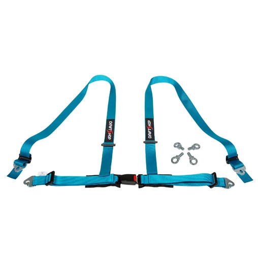 DriftShop 4 Point Harness 2" - Miami Blue - Road Approved 3 DriftShop 4 Point Harness 2" - Miami Blue - Road Approved