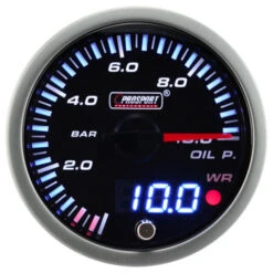 ProSport JDM "Dual Display" Oil Pressure Gauge (60 Mm)