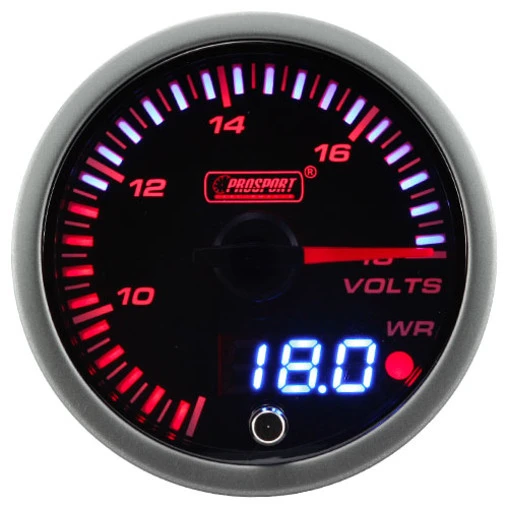 ProSport JDM "Dual Display" Voltmeter Gauge (60 Mm) 4 ProSport JDM "Dual Display" Voltmeter Gauge (60 Mm) - Image 2