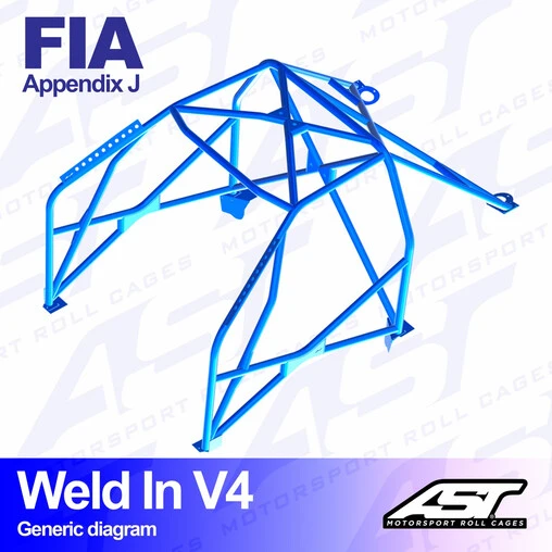AST Rollcages V4 Weld-In 8-Point Roll Cage For BMW E36 Sedan - FIA 4 AST Rollcages V4 Weld-In 8-Point Roll Cage For BMW E36 Sedan - FIA - Image 2
