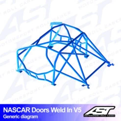 AST Rollcages V5 Nascar Weld-In 8-Point Roll Cage For Nissan Silvia S15