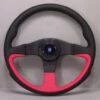 Nardi Challenge Steering Wheel, Red Leather, Black Spokes, Black Stitching, 45 Mm Dish, Ø35 Cm -The Country Road Shop large 3b5fb8079bc427c725985ae94b9a1597