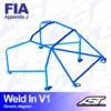 AST Rollcages V1 Weld-In 8-Point Roll Cage For Renault 19 5-Door - FIA -The Country Road Shop large 3b9e74a4437d3b64ec72ad171d1566c0