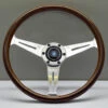 Nardi Classic ND36 Steering Wheel, Wood, Chrome Spokes, 40 Mm Dish (Large Hub) 1 Nardi Classic ND36 Steering Wheel, Wood, Chrome Spokes, 40 Mm Dish (Large Hub) -The Country Road Shop large 4013bb5afd3a409f635d98527094429b