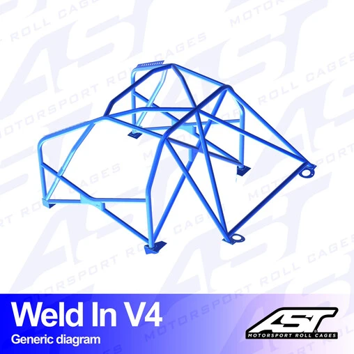 AST Rollcages V4 Weld-In 8-Point Roll Cage For Mazda MX-5 ND 3 AST Rollcages V4 Weld-In 8-Point Roll Cage For Mazda MX-5 ND