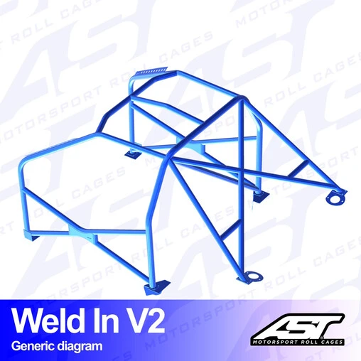 AST Rollcages V2 Weld-In 8-Point Roll Cage For Seat Cordoba 6K2 3 AST Rollcages V2 Weld-In 8-Point Roll Cage For Seat Cordoba 6K2