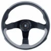 Nardi Leader Steering Wheel, Grey Leather, Black Spokes, Ø35 Cm -The Country Road Shop large 6090.35.2071