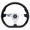 Nardi Kallista Steering Wheel, Black Perforated Leather, Chrome Spokes, Ø35 Cm -The Country Road Shop large 6314.35.3071