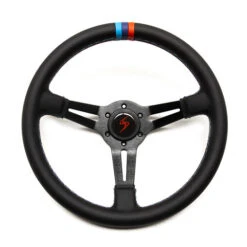 DriftShop Steering Wheel (70 Mm Dish), "M Power V2" Edition, Black Faux Leather -The Country Road Shop large 6eb8b20c94494742065594e8f85c1e3e