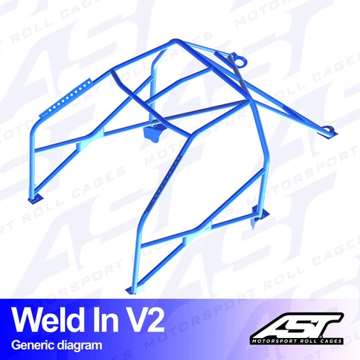 AST Rollcages V2 Weld-In 8-Point Roll Cage For Seat Cordoba 6K2 4 AST Rollcages V2 Weld-In 8-Point Roll Cage For Seat Cordoba 6K2 - Image 2