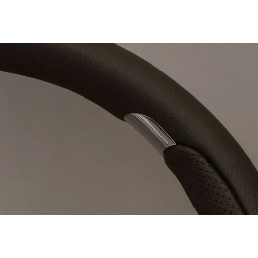 Nardi Kallista Steering Wheel, Black Leather, Chrome Spokes, Ø35 Cm 6 Nardi Kallista Steering Wheel, Black Leather, Chrome Spokes, Ø35 Cm - Image 4