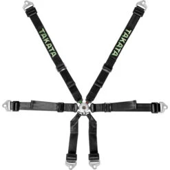 Takata Race 6 - 6 Point FIA HANS Harness - Black