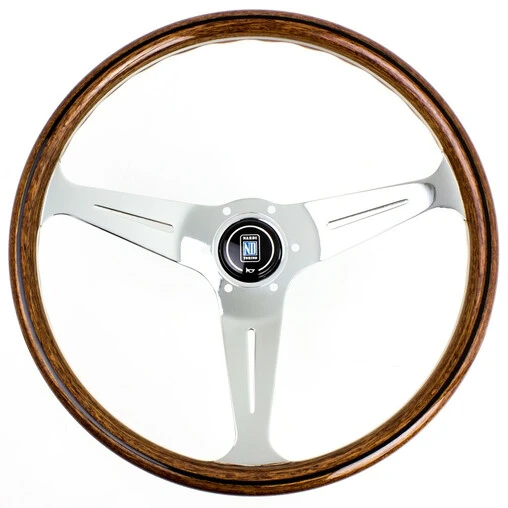 Nardi Classic ND39 Steering Wheel, Wood, Chrome Spokes, 40 Mm Dish 3 Nardi Classic ND39 Steering Wheel, Wood, Chrome Spokes, 40 Mm Dish