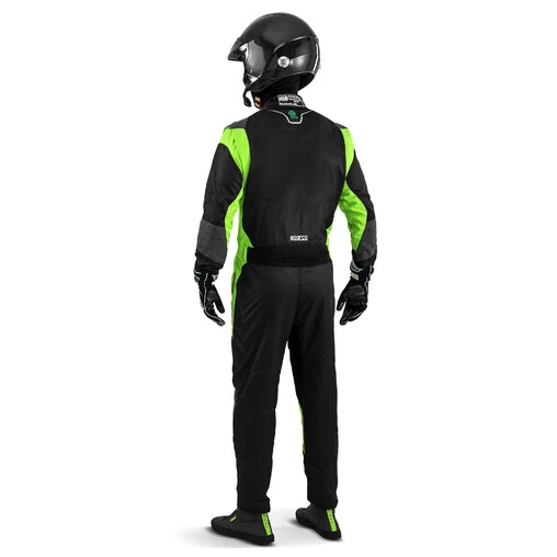 Sparco Futura Eco-Friendly Racing Suit, Black & Green (FIA 8856-2018) 8 Sparco Futura Eco-Friendly Racing Suit, Black & Green (FIA 8856-2018) - Image 6