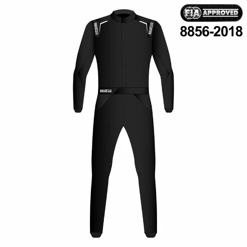 Sparco Sprint Racing Suit, Black (FIA 8856-2018) 3 Sparco Sprint Racing Suit, Black (FIA 8856-2018)