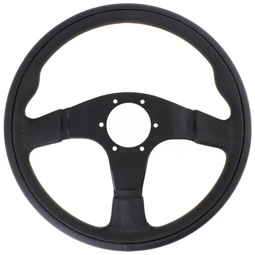 Nardi Twin Line Steering Wheel, Black Leather, Black Spokes, Ø35 Cm 4 Nardi Twin Line Steering Wheel, Black Leather, Black Spokes, Ø35 Cm - Image 2