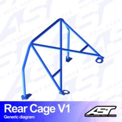 AST Rollcages V1 Bolt-In Rear Roll Cage For Nissan Silvia S15