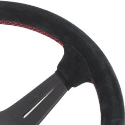 Nardi Deep Corn Steering Wheel, Suede, Black Spokes, Red Stitching, 75 Mm Dish, Ø35 Cm -The Country Road Shop large d457097633ae9685fa96e89d2cf043e5