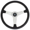 Nardi Classic ND34 Steering Wheel, Black Leather, Satin Spokes, Grey Stitching, 25 Mm Dish 1 Nardi Classic ND34 Steering Wheel, Black Leather, Satin Spokes, Grey Stitching, 25 Mm Dish -The Country Road Shop large d8a47a1279411f8f1014582520e5a65c