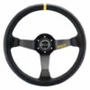 Sparco R345 Steering Wheel (63 Mm Dish), Black Suede, Black Spokes -The Country Road Shop large ddd86d1ca2c3f5554e3286d2e41f53b3