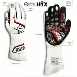 Sparco Arrow Gloves, White & Red (FIA) -The Country Road Shop large e5332fc74f0d951814d623f21194a26a