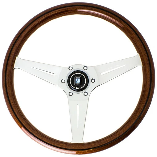 Nardi Deep Corn Steering Wheel, Wood, Chrome Spokes, 75 Mm Dish, Ø35 Cm 3 Nardi Deep Corn Steering Wheel, Wood, Chrome Spokes, 75 Mm Dish, Ø35 Cm