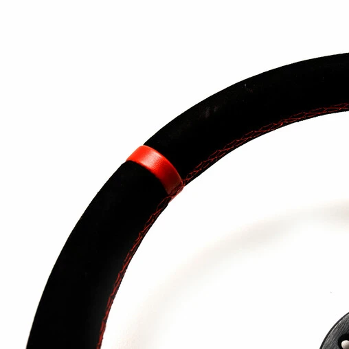 DriftShop Steering Wheel (70 Mm Dish), Black Suede, Black Spokes 6 DriftShop Steering Wheel (70 Mm Dish), Black Suede, Black Spokes - Image 4