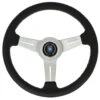 Nardi Classic ND33 Steering Wheel, Black Leather, Satin Spokes, Grey Stitching, 40 Mm Dish 2 Nardi Classic ND33 Steering Wheel, Black Leather, Satin Spokes, Grey Stitching, 40 Mm Dish -The Country Road Shop large edd7bb170a918d1d939c5215b64700fb