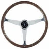Nardi "Anni 50" Steering Wheel, Wood, Chrome Spokes, 45 Mm Dish, Ø38 Cm