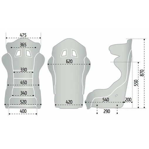 Sparco ADV XT Carbon Bucket Seat (FIA) 6 Sparco ADV XT Carbon Bucket Seat (FIA) - Image 4