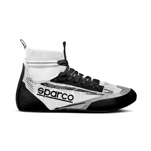 Sparco Superleggera Racing Shoes, White & Black (FIA) 3 Sparco Superleggera Racing Shoes, White & Black (FIA)