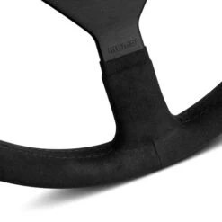 Momo Montecarlo Steering Wheel (40 Mm Dish), Black Microfiber, Black Spokes - 35 Cm -The Country Road Shop large microfiber3