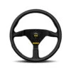 Momo Mod. 78 Steering Wheel (36 Mm Dish), Black Leather, Black Spokes - 35 Cm -The Country Road Shop large mod 78 black leather