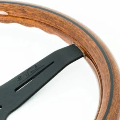 Nardi Classic ND34 Steering Wheel, Wood, Black Inlay, Black Spokes, 25 Mm Dish -The Country Road Shop large n nd classic 5061.34.2000 04