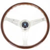 Nardi Classic ND39 Steering Wheel, Wood, Black Inlay, Chrome Spokes, 25 Mm Dish 2 Nardi Classic ND39 Steering Wheel, Wood, Black Inlay, Chrome Spokes, 25 Mm Dish -The Country Road Shop large n nd classic 5061.38.3000 01