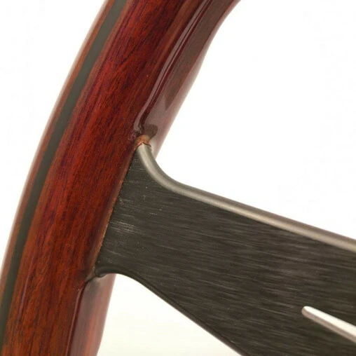 Nardi Classic ND36 Steering Wheel, Wood, Black Inlay, Black Spokes, 25 Mm Dish 5 Nardi Classic ND36 Steering Wheel, Wood, Black Inlay, Black Spokes, 25 Mm Dish - Image 3