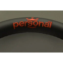 Personal Pole Position Steering Wheel - 330 Mm - Black Leather & Red Suede, Black Spokes, Red Logo -The Country Road Shop large p 6521.33.2011 02