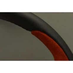 Personal Pole Position Steering Wheel - 350 Mm - Black Leather & Red Suede, Black Spokes, Red Logo -The Country Road Shop large p 6521.35.2011 03