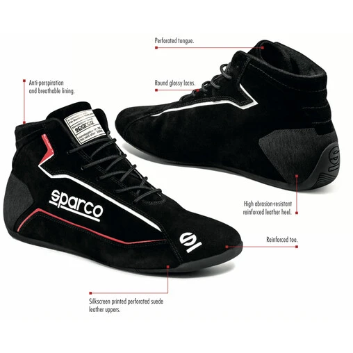 Sparco Slalom+ Racing Shoes, Red (FIA) 5 Sparco Slalom+ Racing Shoes, Red (FIA) - Image 3