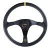 Personal Trophy Steering Wheel - 350 Mm - Black Leather, Black Spokes, Yellow Stitching -The Country Road Shop large trophy 6518352071